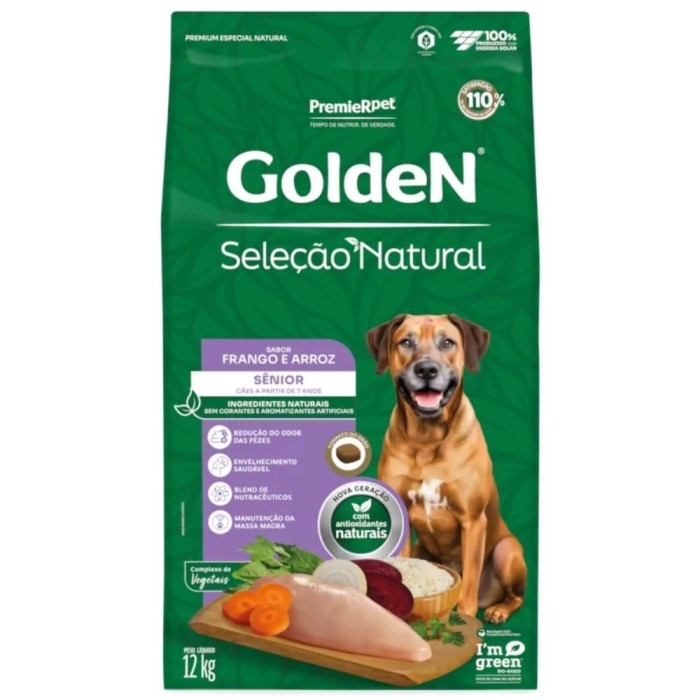 Golden Seleção Natural - Cães Sênior - Frango e Arroz