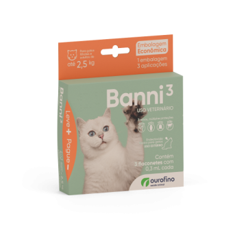 Combo Banni 3 Endectocida Spot-On para Gatos