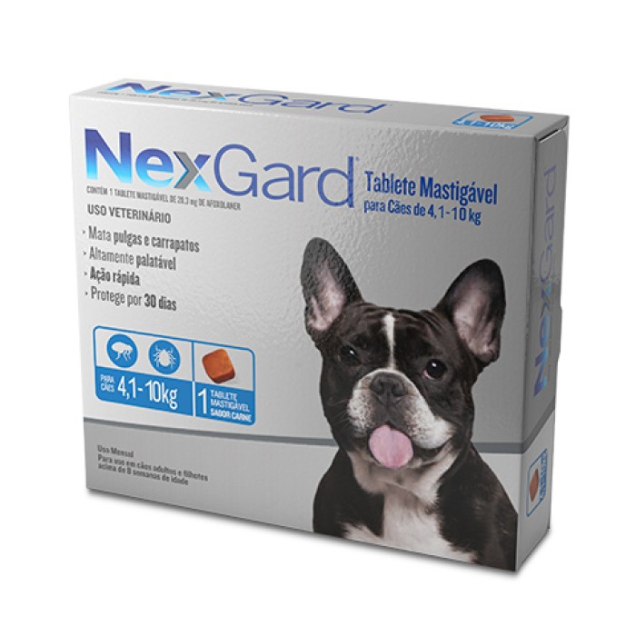 NexGard - Tablete Mastigável Antipulgas e Carrapatos para Cães