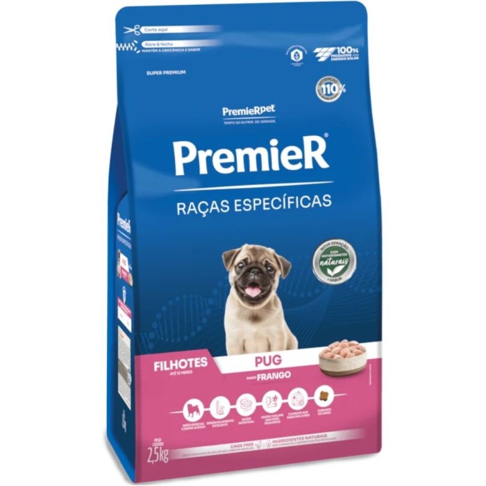 Premier Raças Específicas - Cães Filhotes - Pug - Frango