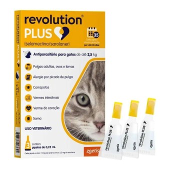 Revolution PLUS - antiparasitário para Gatos