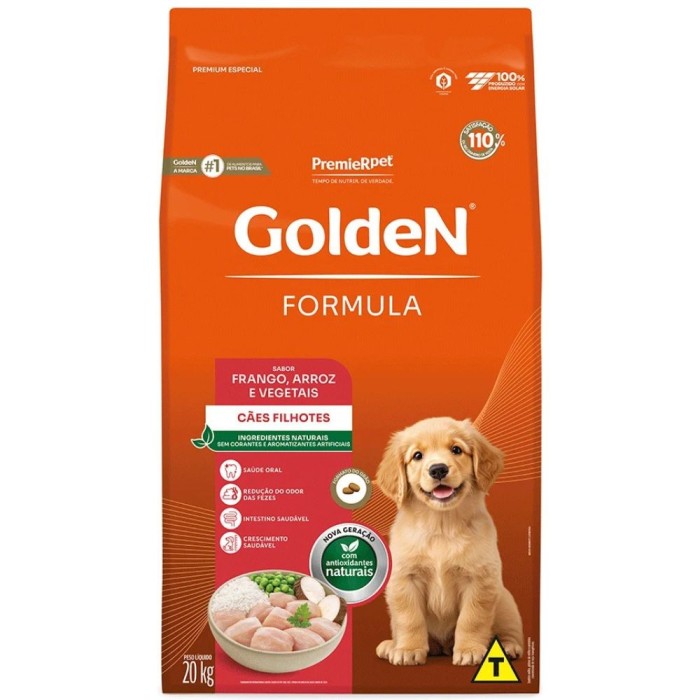 Golden Formula - Cães Filhotes - Frango, Arroz e Vegetais