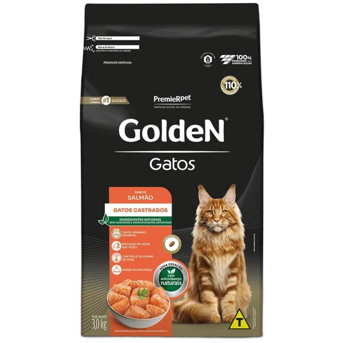 Golden Formula - Gatos Castrados - Salmão