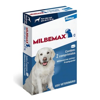 MILBEMAX - vermífugo para Cães em dose única