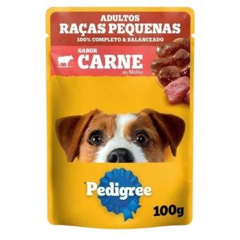 Sachê Pedigree - Cães Adultos Raças Pequenas - Carne