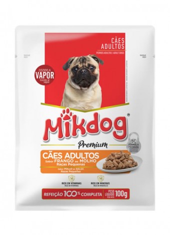 Sachê Mikdog Cães Adultos Raças Pequenas e Minis 100g
