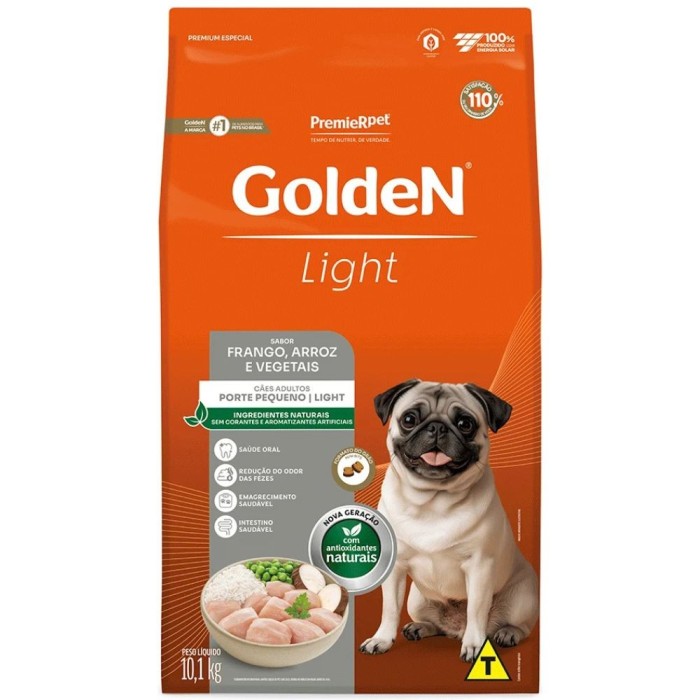 Golden Light - Cães Adultos Porte Pequeno - Frango, Arroz e Vegetais