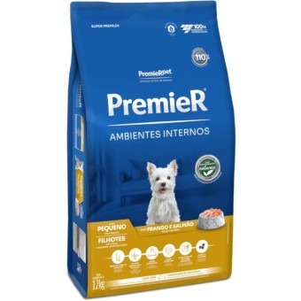 Premier Ambientes Internos - Cães Filhotes Porte Pequeno - Frango e Salmão