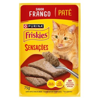 Sachê Friskies Sensações Patê - Gatos Adultos - Frango