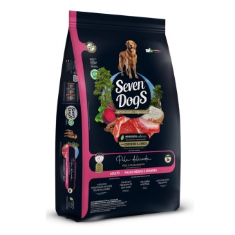 Seven Dogs - Cães Adultos, Raças Médias e Grandes - Cordeiro e Arroz 
