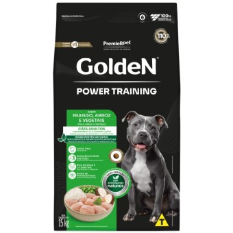 Golden Power Training - Cães Adultos - Frango, Arroz e Vegetais