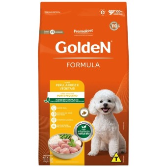 Golden Formula - Cães Adultos Porte Pequeno - Peru, Arroz e Vegetais