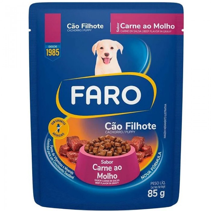 Sachê Faro Cães Filhotes 70g