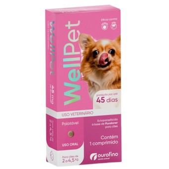 Wellpet - Comprimido para Pulgas e Carrapatos para Cães 