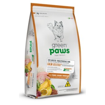 Green Paws Calm - Cães Adultos, Raças Pequenas e Minis - Frango, Banana e Maracujá
