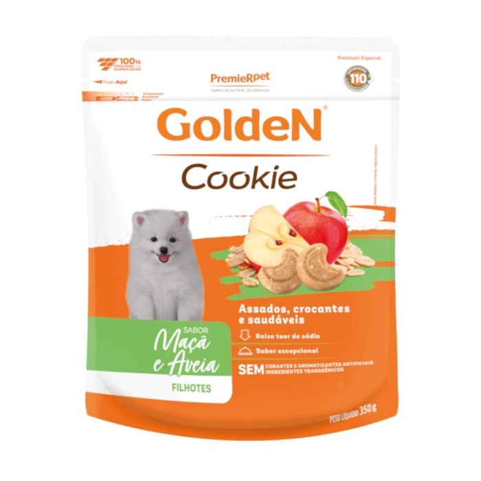 Cookie Golden - Cães Filhotes - Maçã e Aveia