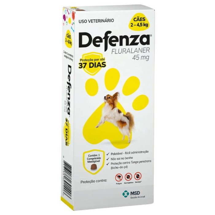 Defenza - Antipulgas, Carrapatos e Sarnas para Cães