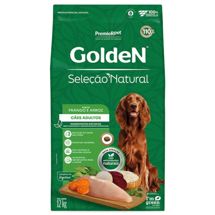 Golden Seleção Natural - Cães Adultos - Frango e Arroz