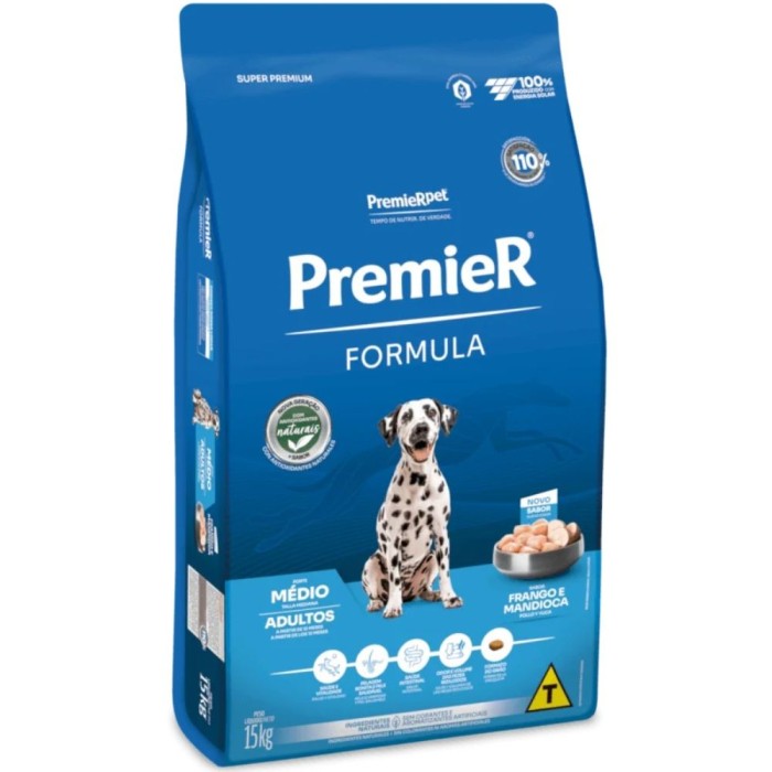 Premier Formula - Cães Adultos Porte Médio - Frango e Mandioca
