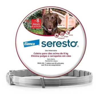 Coleira Seresto - antipulgas e carrapatos para Cães