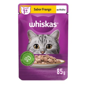 Sachê Whiskas - Gatos Adultos - Frango ao molho