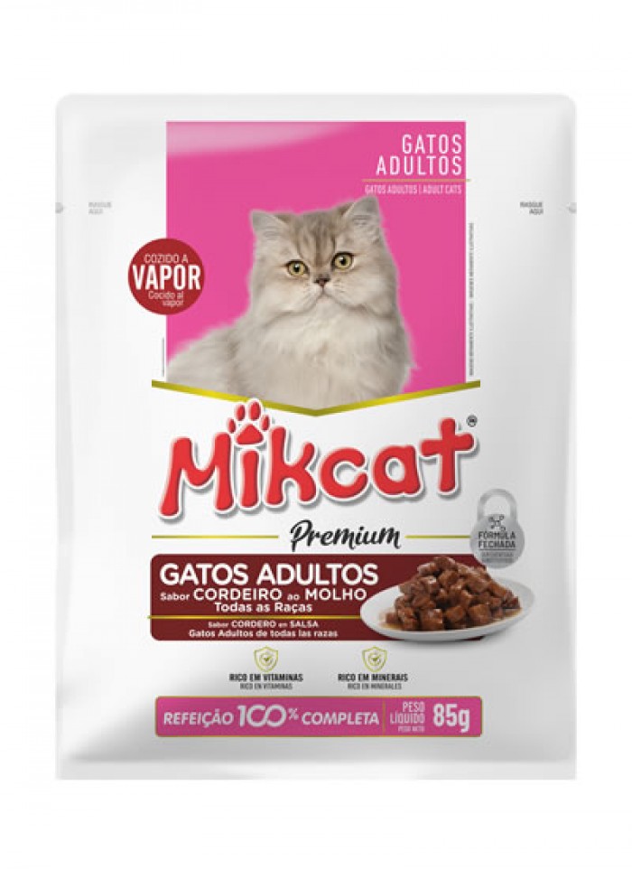 Sachê Mikcat Gatos Adultos 100g
