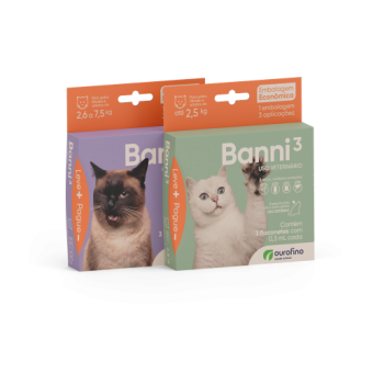 Combo Banni 3 Endectocida Spot-On para Gatos