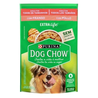 Sachê Dog Chow - Cães Adultos, todos os tamanhos - Frango