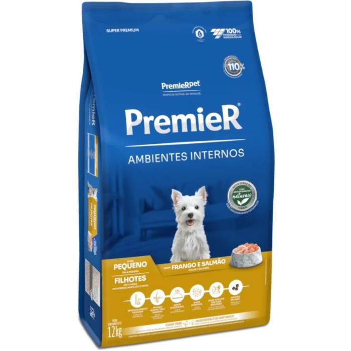 Premier Ambientes Internos - Cães Filhotes Porte Pequeno - Frango e Salmão