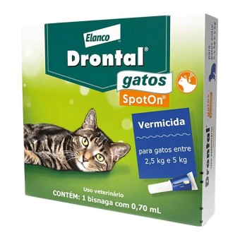 Drontal SpotOn - vermífugo em pipeta para Gatos