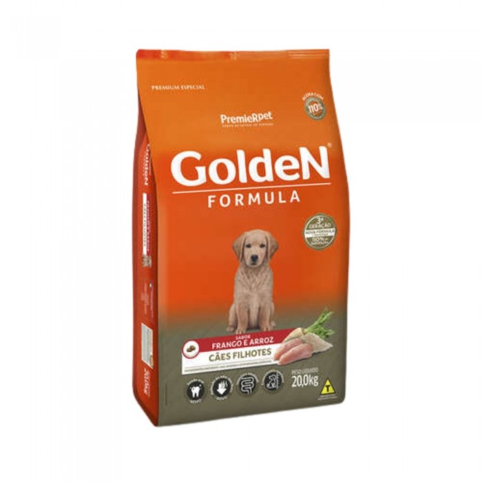 Ração Premier Golden Formula Cães Filhotes Frango e Arroz