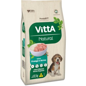 Vitta Natural - Cães Filhotes Porte Pequeno - Frango e Arroz