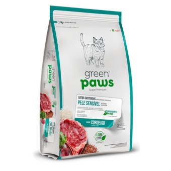 Green Paws Pele Sensível - Gatos Castrados - Cordeiro