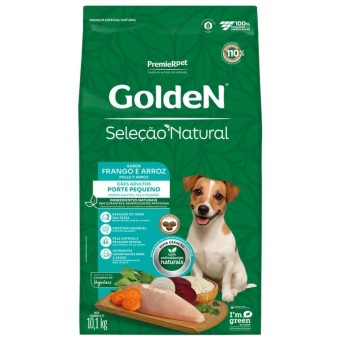 Golden Seleção Natural - Cães Adultos Porte Pequeno - Frango e Arroz