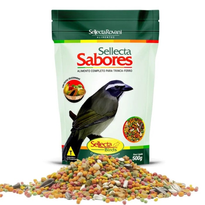 Sellecta Sabores - alimento completo para Trinca-ferro 500g