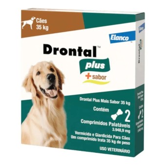 Drontal Plus - vermicida e giardicida para Cães até 35kg