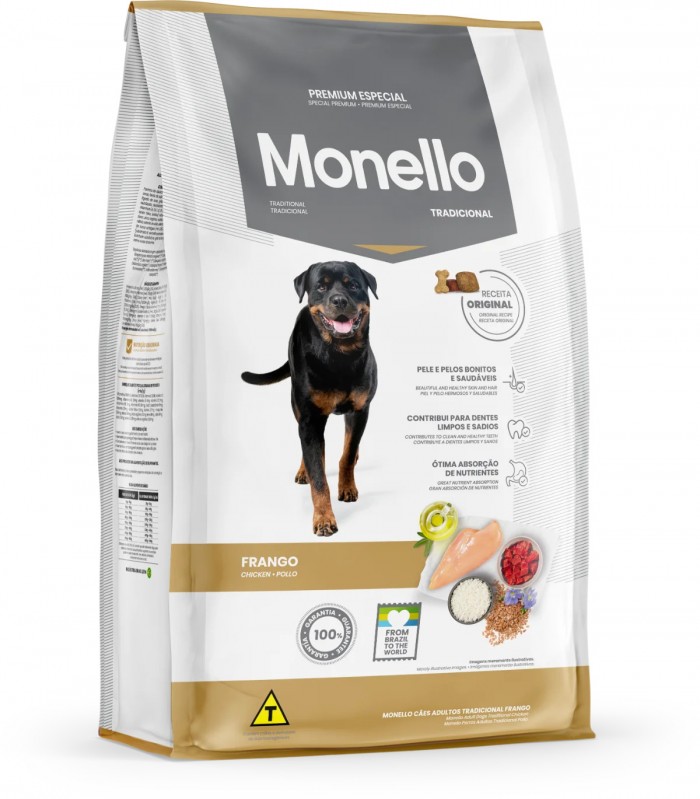 Monello Especial Cães Adultos Tradicional 15 Kg