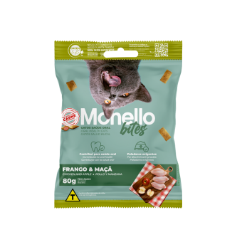 Monello Bites Gatos Saúde Oral 80g