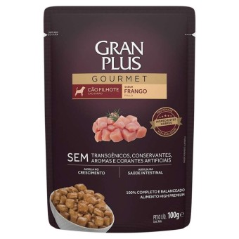 Sachê Gran Plus Gourmet - Cães Filhotes - Frango