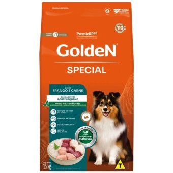 Golden Special - Cães Adultos Porte Pequeno - Frango e Carne
