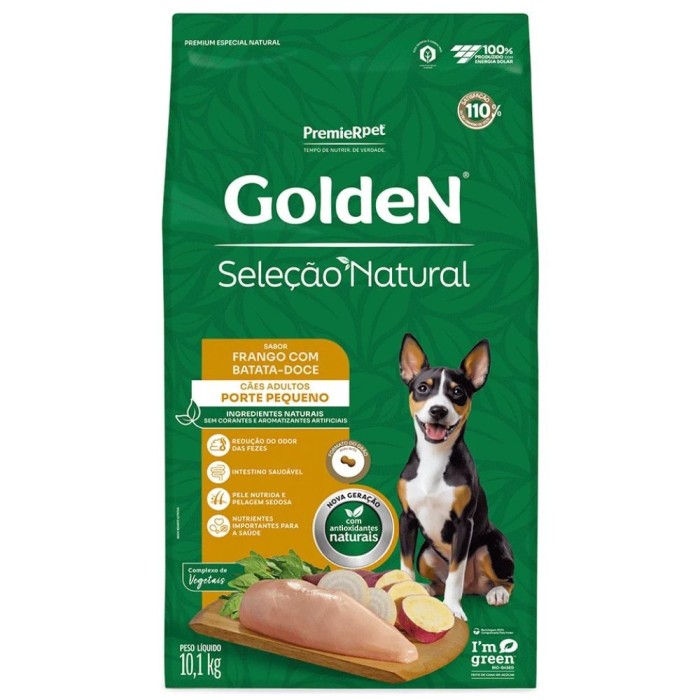 Golden Seleção Natural - Cães Adultos Porte Pequeno - Frango e Batata Doce