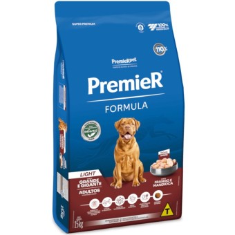 Premier Formula Light - Cães Adultos Porte Grande e Gigante - Frango e Mandioca
