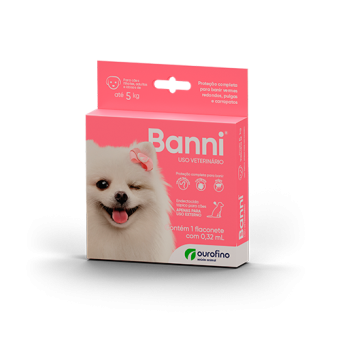 Banni Cão - Pipeta Antipulgas, Carrapatos e Vermífugo Endoctocida