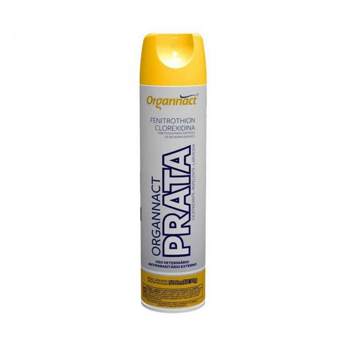 Spray Organnact Prata Cicatrizante, Repelente e Mata-Bicheira