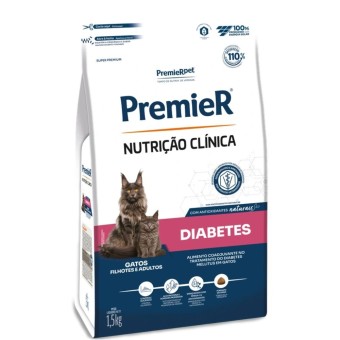 Premier Nutrição Clínica - Gatos Adultos e Filhotes - Diabetes