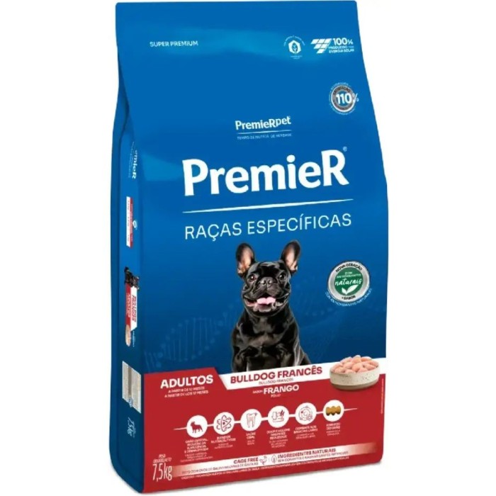 Premier Raças Específicas - Cães Adultos - Bulldog Francês - Frango