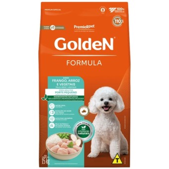 Golden Formula - Cães Adultos Porte Pequeno - Frango, Arroz e Vegetais
