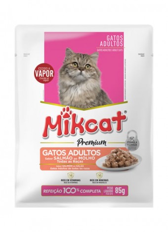 Sachê Mikcat Gatos Adultos 100g