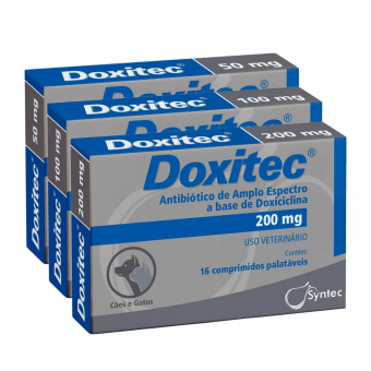 Doxitec Antibiótico a Base de Doxiciclina com 16 Comprimidos