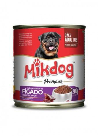 Patê Mikdog Cães 290g Fígado 
